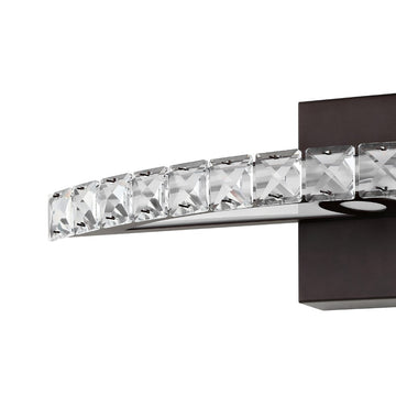 Alyson 18" Bohemian Industrial Iron/Acrylic Integrated LED Vanity Light - JONATHAN Y